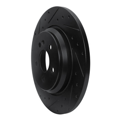 R1 Concepts R1 00-05 Mercedes-Benz ML500 (USA/Canada) Rear Left Drilled & Slotted Black Brake Rotor