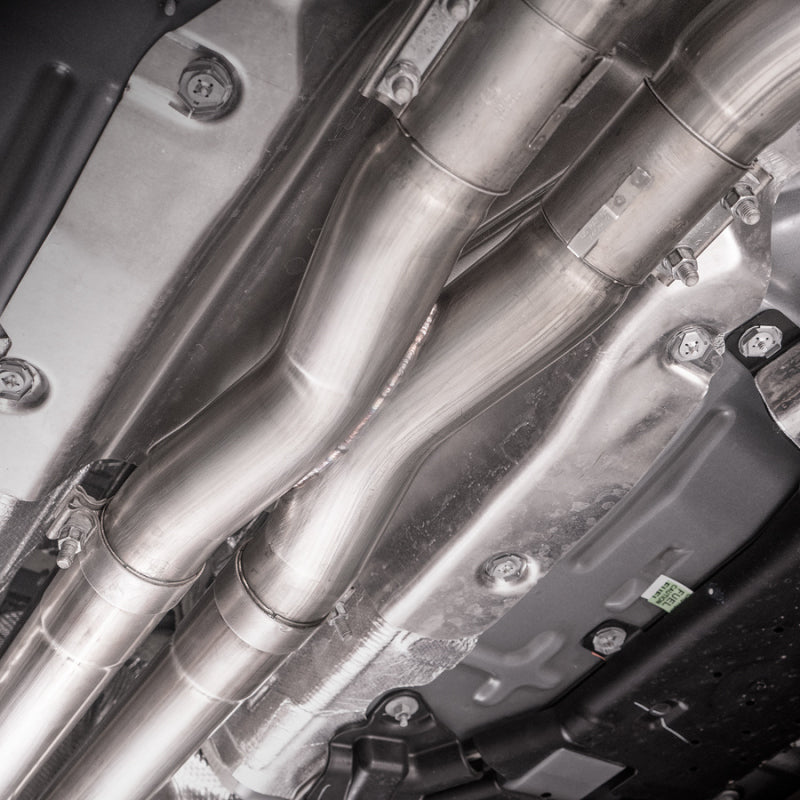 Stainless Works 2020 Ford GT500 Legend Catback X-Pipe Exhaust Factory Connect - Black Tips