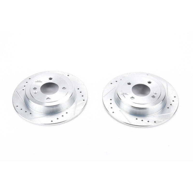PowerStop Power Stop 12-19 Hyundai Accent Rear Evolution Drilled & Slotted Rotors - Pair