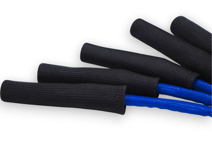 Granatelli Motor Sports Granatelli 10-14 Ford 6.2L Perf Wire Set w/Inserts/Blue Hi-Temp Jacket/Black Fire Sleeve