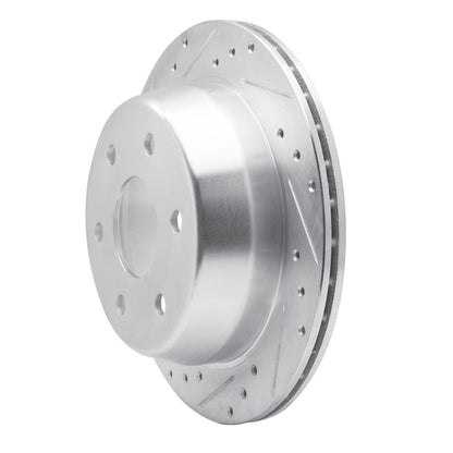 R1 Concepts R1 99-07 Chevrolet AVALANCHE 1500 Rear Left Drilled & Slotted Silver Brake Rotor