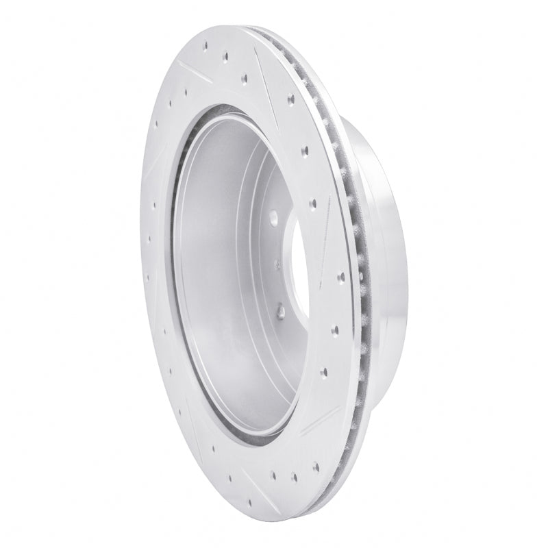 R1 Concepts R1 08-14 Mitsubishi Montero Limited (Mexico) Rear Left Drilled & Slotted Silver Brake Rotor
