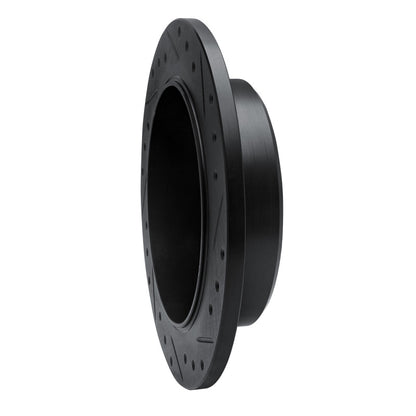 R1 Concepts R1 95-02 Ford Explorer Sport Rear Left Drilled & Slotted Black Brake Rotor
