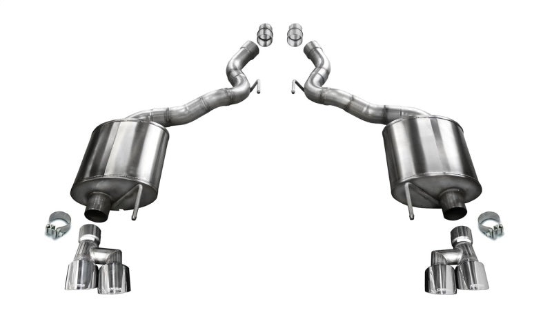 CORSA Performance Corsa 2018-2023 Ford Mustang GT Convertible Sport Axle-Back Exhaust w/ 4in Tips