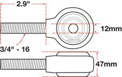 SPC Performance xAxis Rod End Ball Joint