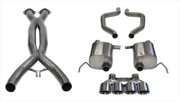 CORSA Performance Corsa 2015+ Chevrolet Corvette C7 Z06 2.75in Dual Rear Xtreme Cat-Back Exhaust w/ Quad Polis