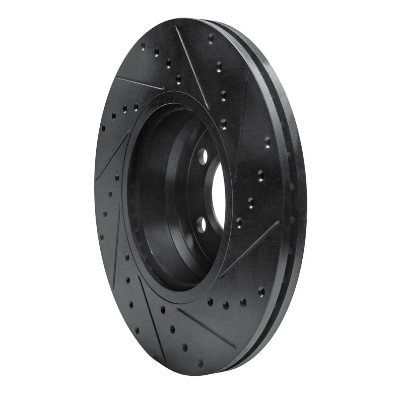 R1 Concepts R1 12-18 BMW 228I Front Left Drilled & Slotted Black Brake Rotor