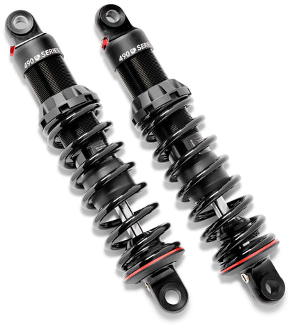 Progressive Harley-Davidson V-Rod 490 Series Shocks 13.0in Bushing - Black