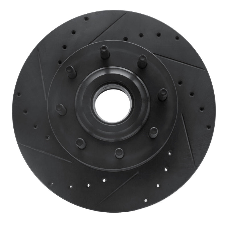 R1 Concepts R1 11-25 Ford F-250 2WD (Super Duty) Front Left Drilled & Slotted Black Brake Rotor