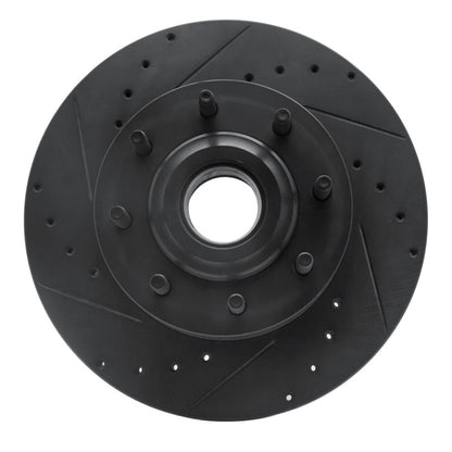 R1 Concepts R1 11-25 Ford F-250 2WD (Super Duty) Front Left Drilled & Slotted Black Brake Rotor