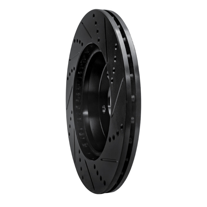 R1 Concepts R1 15-23 Mercedes-Benz E300 Rear Left Drilled & Slotted Black Brake Rotor