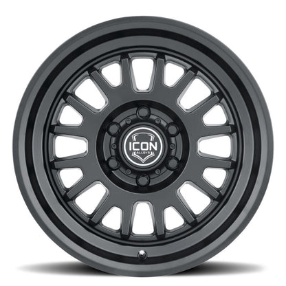 ICON Anza 17x8.5 5x150 25mm Offset 5.75in BS - Satin Black Wheel