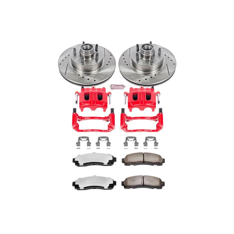 PowerStop Power Stop 03-09 Mazda B4000 Front Z36 Truck & Tow Kit w/Cals