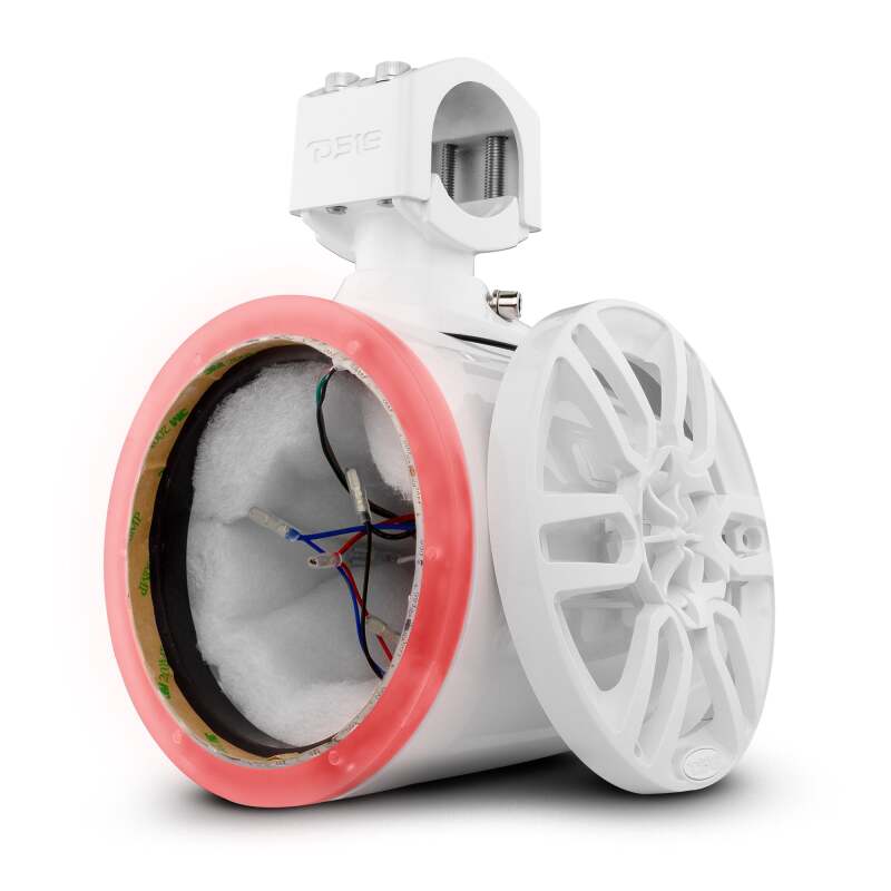 DS18 Marine And Powersports Towers Speakers Not Included 6.5in RGB LED Lights White