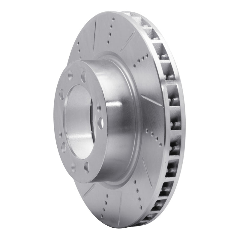 R1 Concepts R1 86-91 Porsche 944 Except Turbo Right Front Drilled & Slotted Silver Brake Rotor