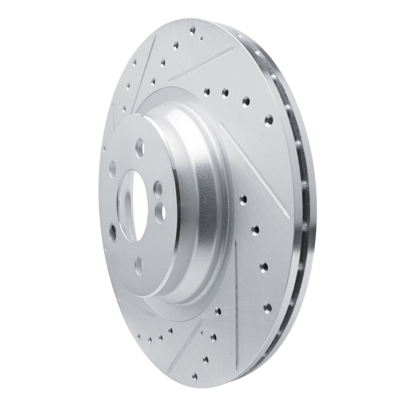 R1 Concepts R1 20-26 Mercedes-Benz GLS450 Rear Left Drilled & Slotted Silver Brake Rotor