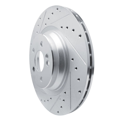 R1 Concepts R1 20-26 Mercedes-Benz GLS450 Rear Left Drilled & Slotted Silver Brake Rotor