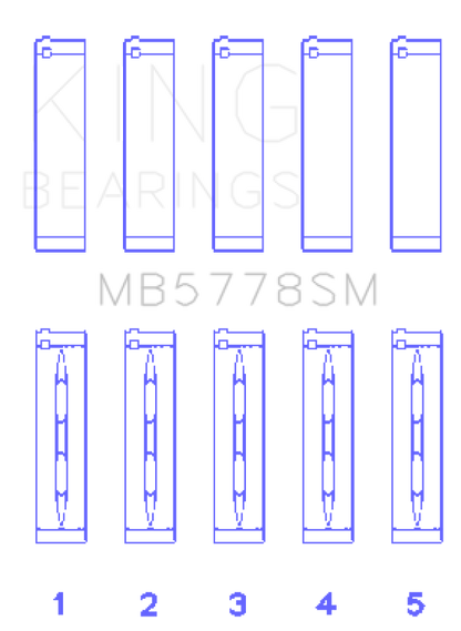 King Engine Bearings Audi/VW 1.8/2.0 TSI/TFSI Main Bearing Set - Size STD