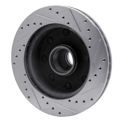 R1 Concepts R1 80-85 Ford E-250 Econoline Front Left Drilled & Slotted Silver Brake Rotor