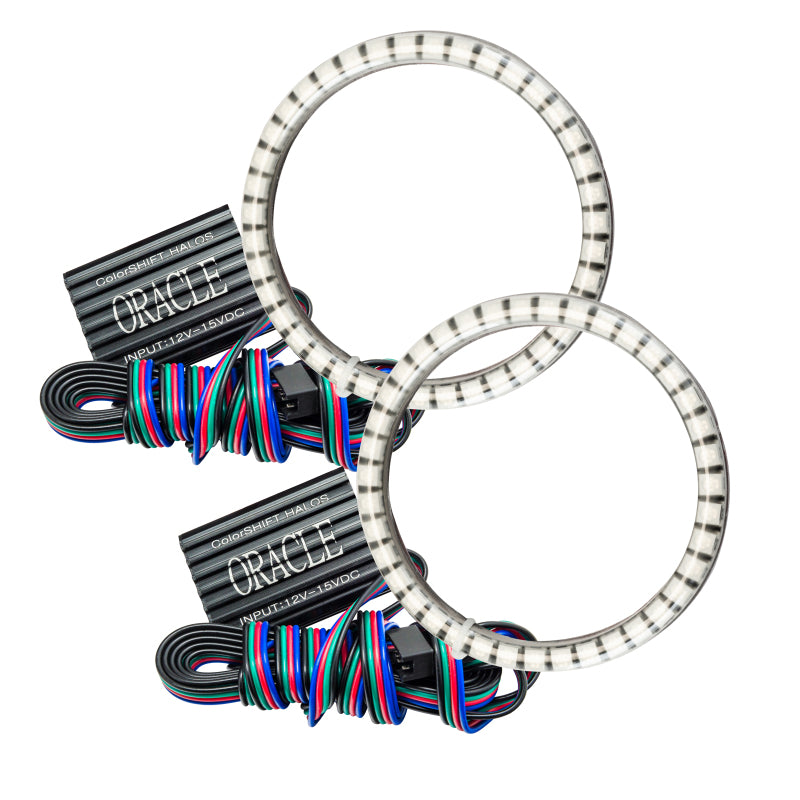 ORACLE Lighting Oracle Ford Mustang GT500 13-14 LED Waterproof Fog Halo Kit - ColorSHIFT