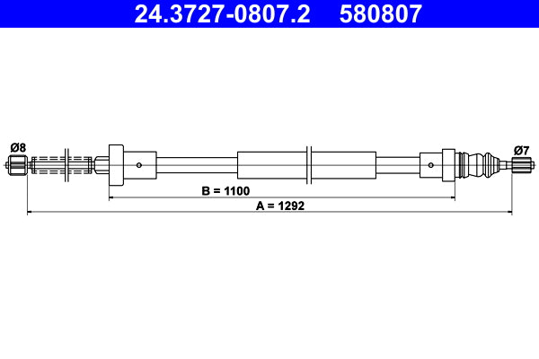 BOSCH 1987477042 Parking Brake Cable Pull