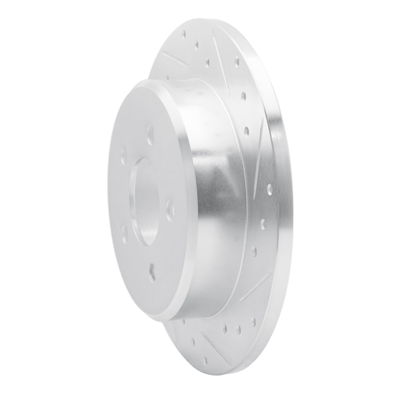 R1 Concepts R1 91-95 Ford Crown Victoria Rear Right Drilled & Slotted Silver Brake Rotor