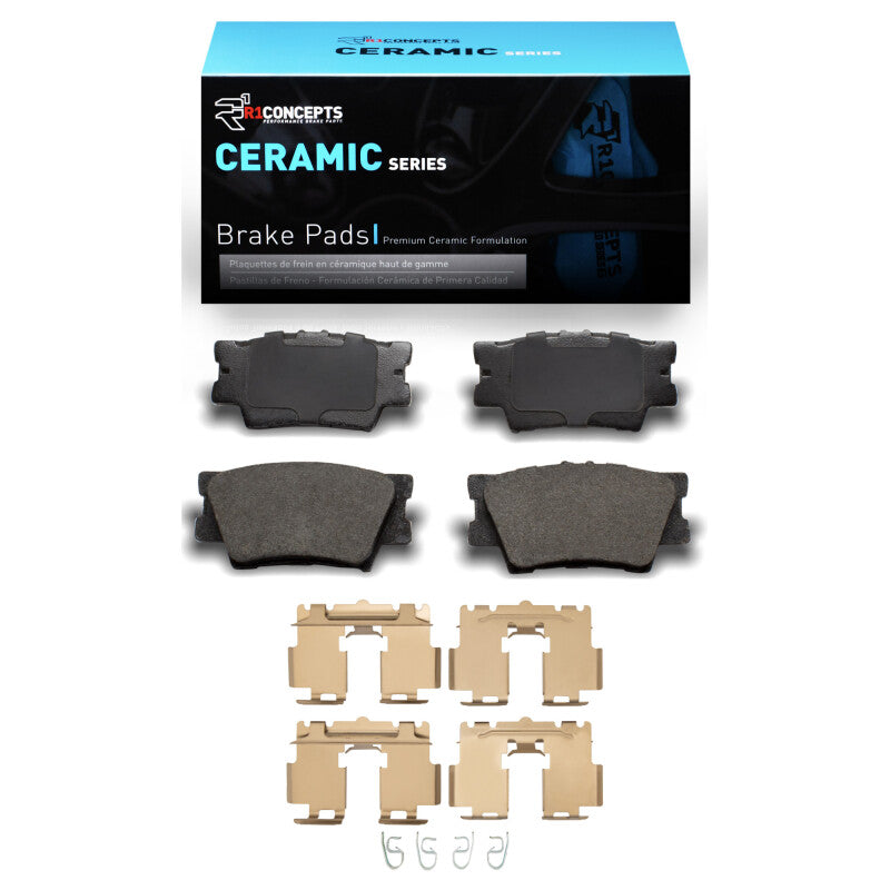 R1 Concepts R1 2007-2024 Lexus ES350 Rear R1 Ceramic Pads & Hardware Kit