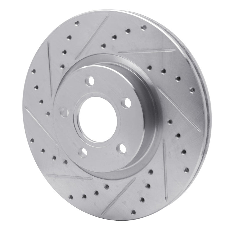 R1 Concepts R1 04-19 Ford Escape Front Left Drilled & Slotted Silver Brake Rotor