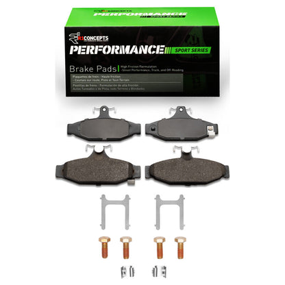 R1 Concepts R1 1985-1997 Chevrolet Camaro Rear R1 Performance Sport Pads & Hardware Kit