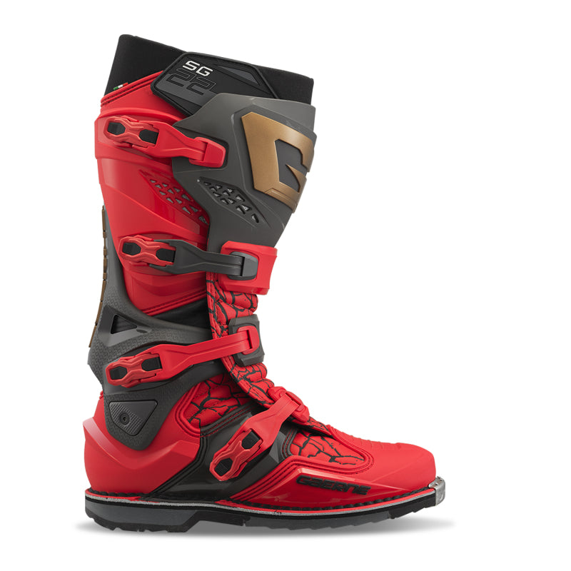 Gaerne SG22 Limited Edition MAGMA MJK LE Boot Deep Black/Fiery Red Size 7