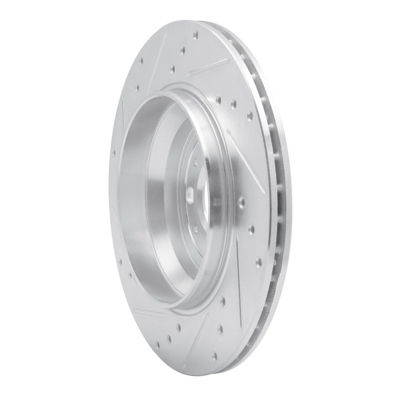 R1 Concepts R1 03-14 Volvo XC90 Rear Right Drilled & Slotted Silver Brake Rotor