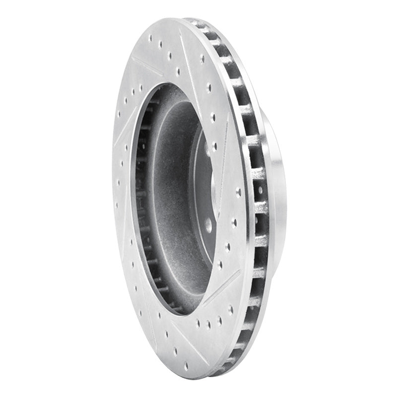 R1 Concepts R1 87-90 Dodge DAKOTA 4WD Front Right Drilled & Slotted Silver Brake Rotor