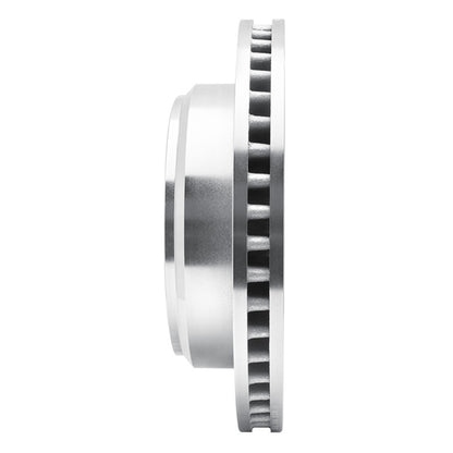 R1 Concepts R1 08-25 Ford E-350 Super Duty Rear Right Drilled & Slotted Silver Brake Rotor