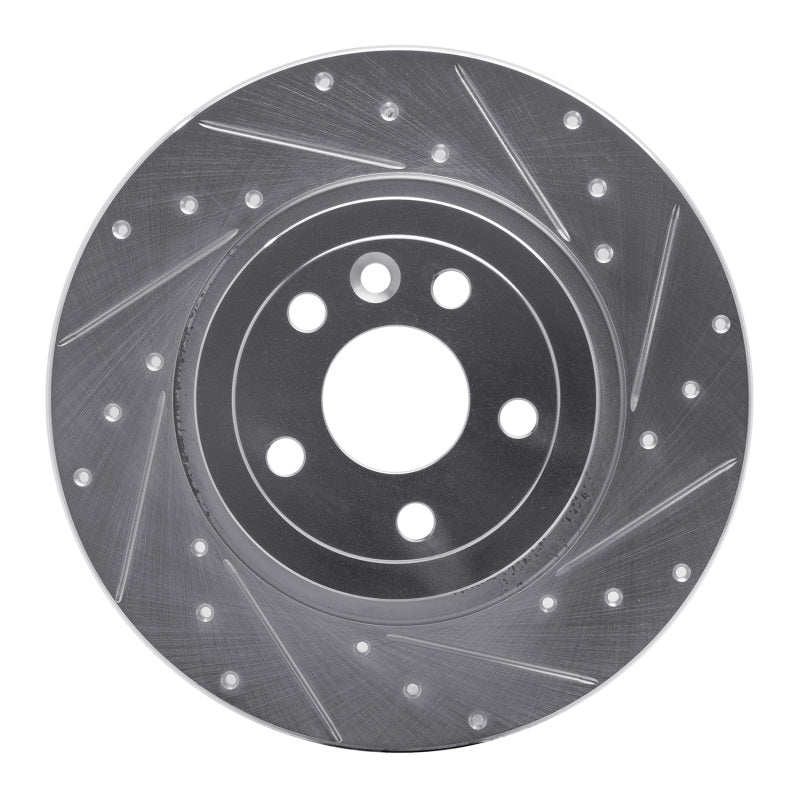 R1 Concepts R1 16-19 Land Rover Range Rover Evoque Rear Right Drilled & Slotted Silver Brake Rotor