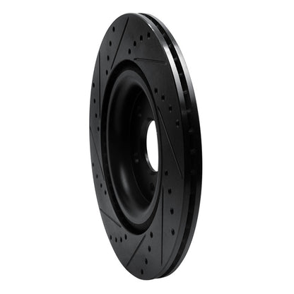R1 Concepts R1 14-21 Jaguar F-Type Rear Right Drilled & Slotted Black Brake Rotor