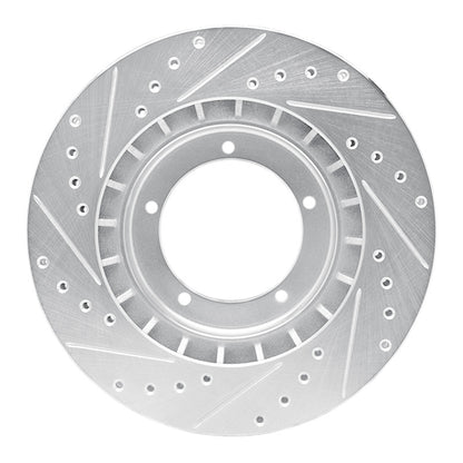 R1 Concepts R1 86-86 Porsche 944 Turbo Front Right Drilled & Slotted Silver Brake Rotor