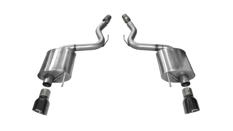 CORSA Performance Corsa 2015-2017 Ford Mustang GT 5.0 3in Axle Back Exhaust Black Dual Tips (Touring)