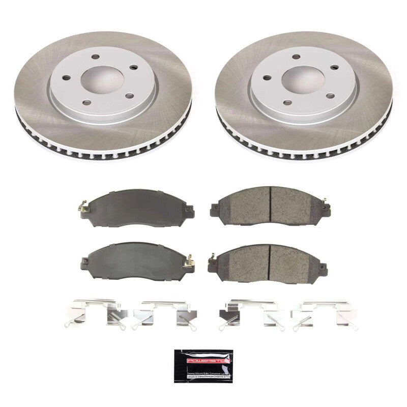 PowerStop Power Stop 18-24 Nissan LEAF Front Semi-Coated Rotor Kit