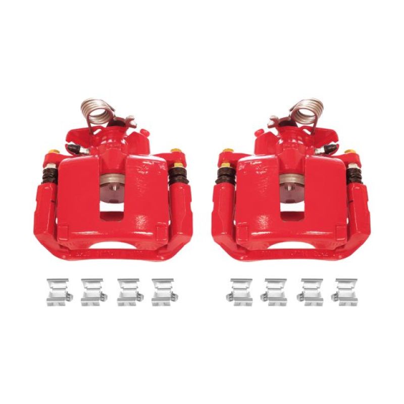 PowerStop Power Stop 13-17 Ford Explorer Rear Red Calipers w/Brackets - Pair