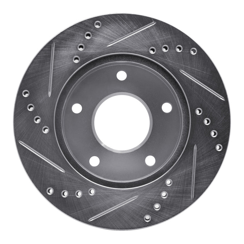 R1 Concepts R1 1979-1998 Buick Riviera Front/Rear Right Drilled & Slotted Silver Brake Rotor