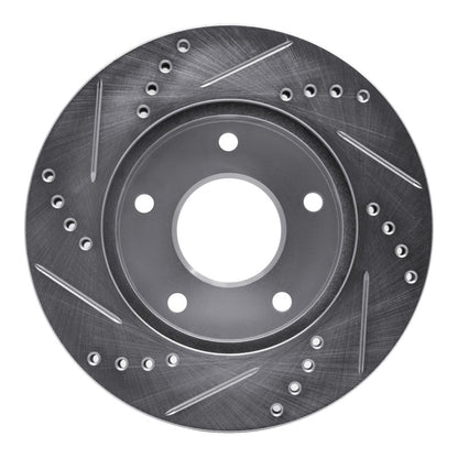 R1 Concepts R1 1979-1998 Buick Riviera Front/Rear Right Drilled & Slotted Silver Brake Rotor