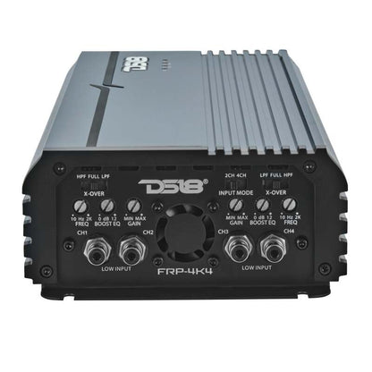 DS18 4-Channel Class-D Amp Stereo Full-Range 4 x 400 W RMS at4 ohm- Titanium