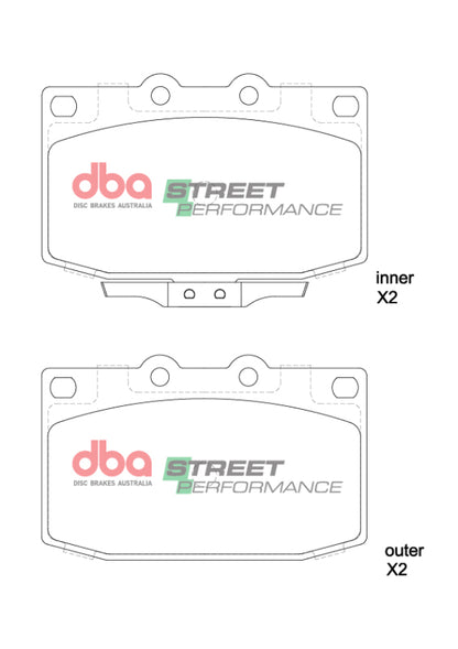 DBA 86-95 Mazda RX-7 (5 Lug) SP Performance Front Brake Pads