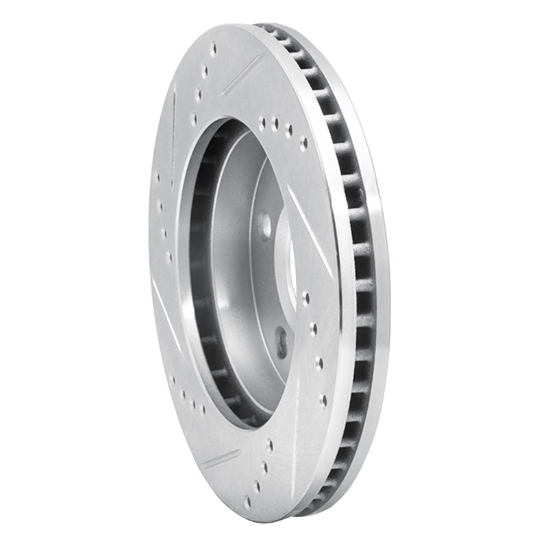 R1 Concepts R1 83-96 Buick Reatta Front Right Drilled & Slotted Silver Brake Rotor