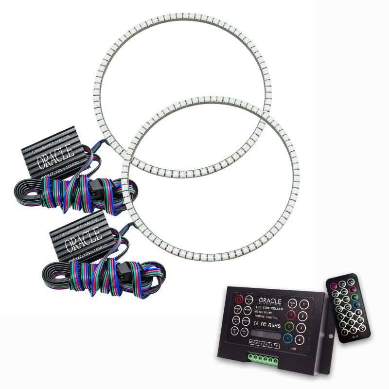 ORACLE Lighting Oracle Jeep Wrangler JK 07-17 LED Waterproof Halo Kit - ColorSHIFT w/ 2.0 Controller