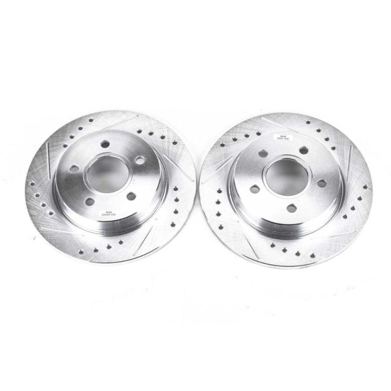 PowerStop Power Stop 12-18 Ford Focus Rear Evolution Drilled & Slotted Rotors - Pair