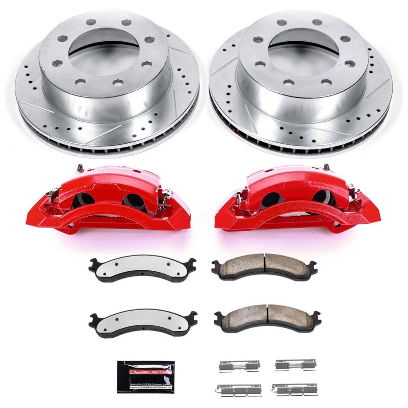PowerStop Power Stop 00-02 Dodge Ram 3500 Front Z36 Truck & Tow Kit w/Cals