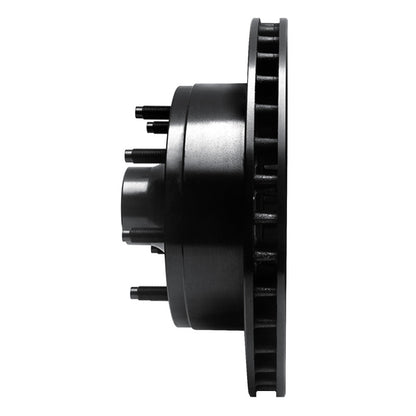 R1 Concepts R1 80-85 Ford F-250 2WD (Excl Super Duty) Front Right Drilled & Slotted Black Brake Rotor