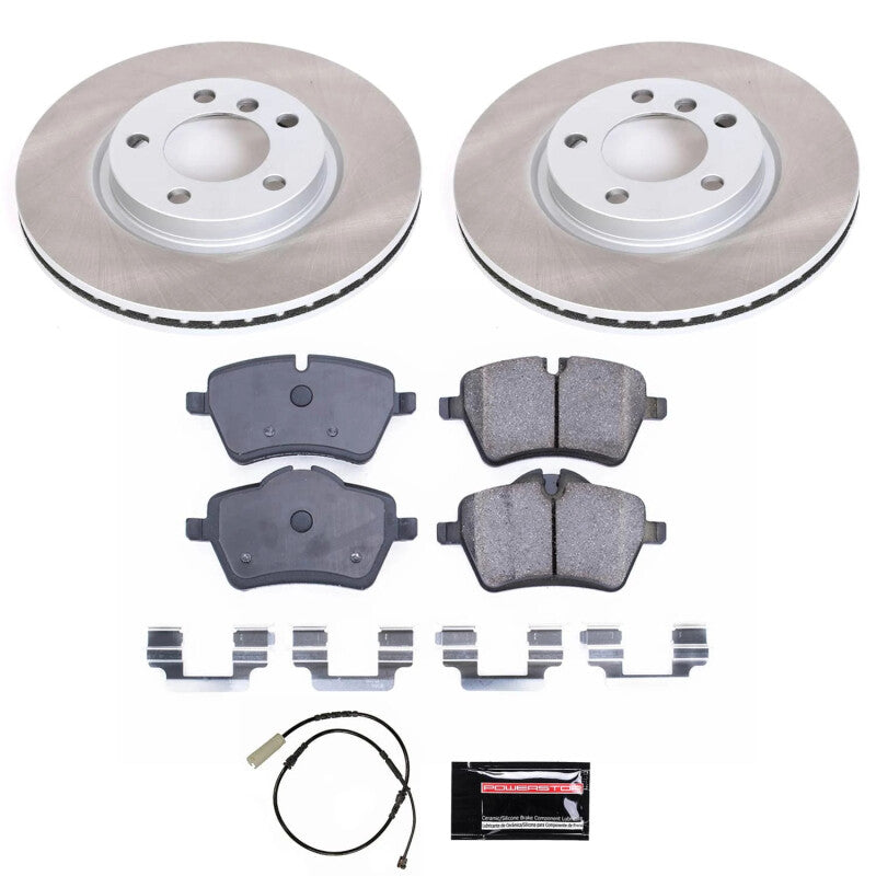 PowerStop Power Stop 13-16 Mini Cooper Paceman Front Semi-Coated Rotor Kit