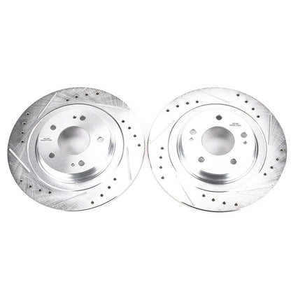 PowerStop Power Stop 2018 Mitsubishi Eclipse Cross Rear Evolution Drilled & Slotted Rotors - Pair